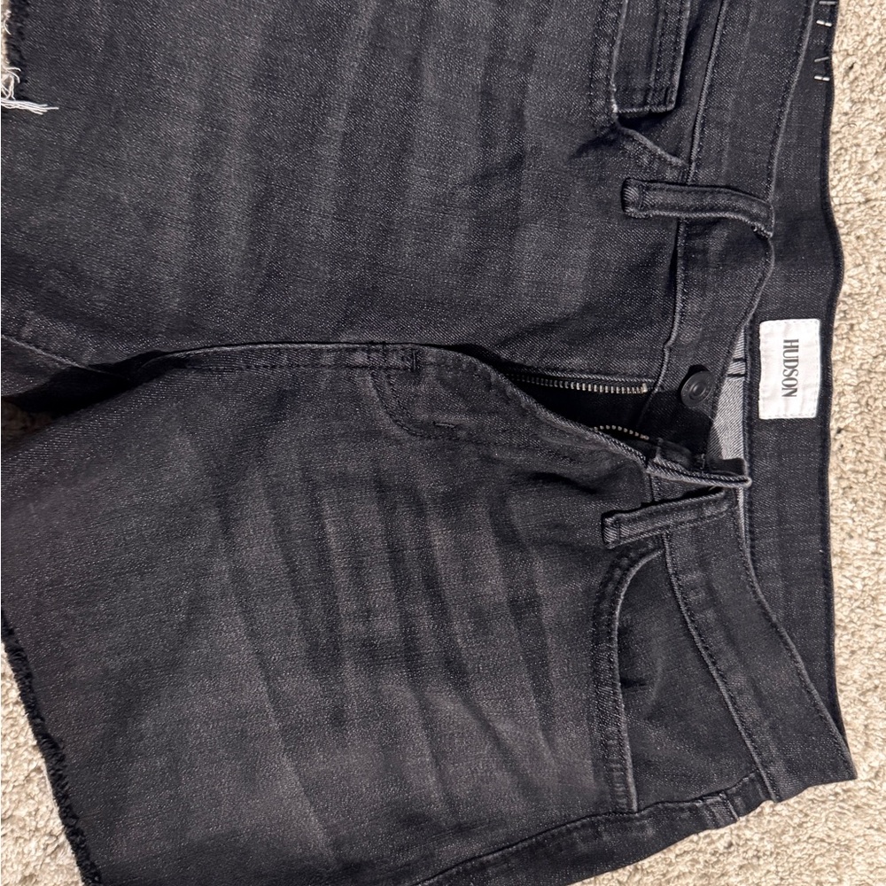 Hudson Jeans Black Denim Shorts
